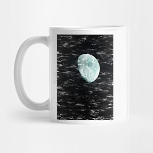 Blueish Moon Abstract Artwork. For Moon Lovers. Mug